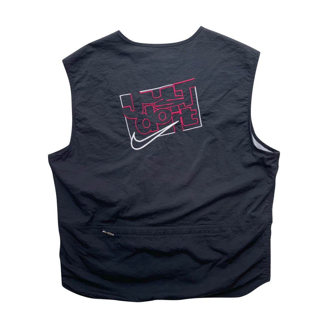 Nike 90s Black Tactical Utility Vest Jacket