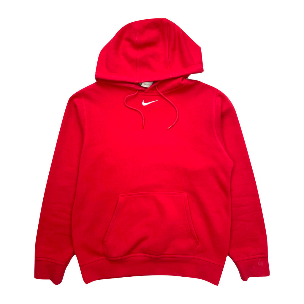 Nike Red Center Logo Hoodie Sweatshirt