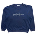 Yves Saint Laurent YSL Navy Blue Sweatshirt