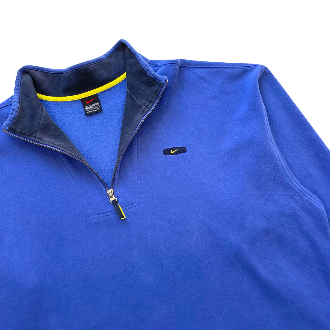 Nike Blue 1/4 Zip Sweatshirt