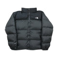 The North Face Dark Grey Puffer Jacket WITH STAIN ON THE BACK