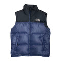 The North Face Navy Blue Gilet Puffer Jacket WITH STAINS