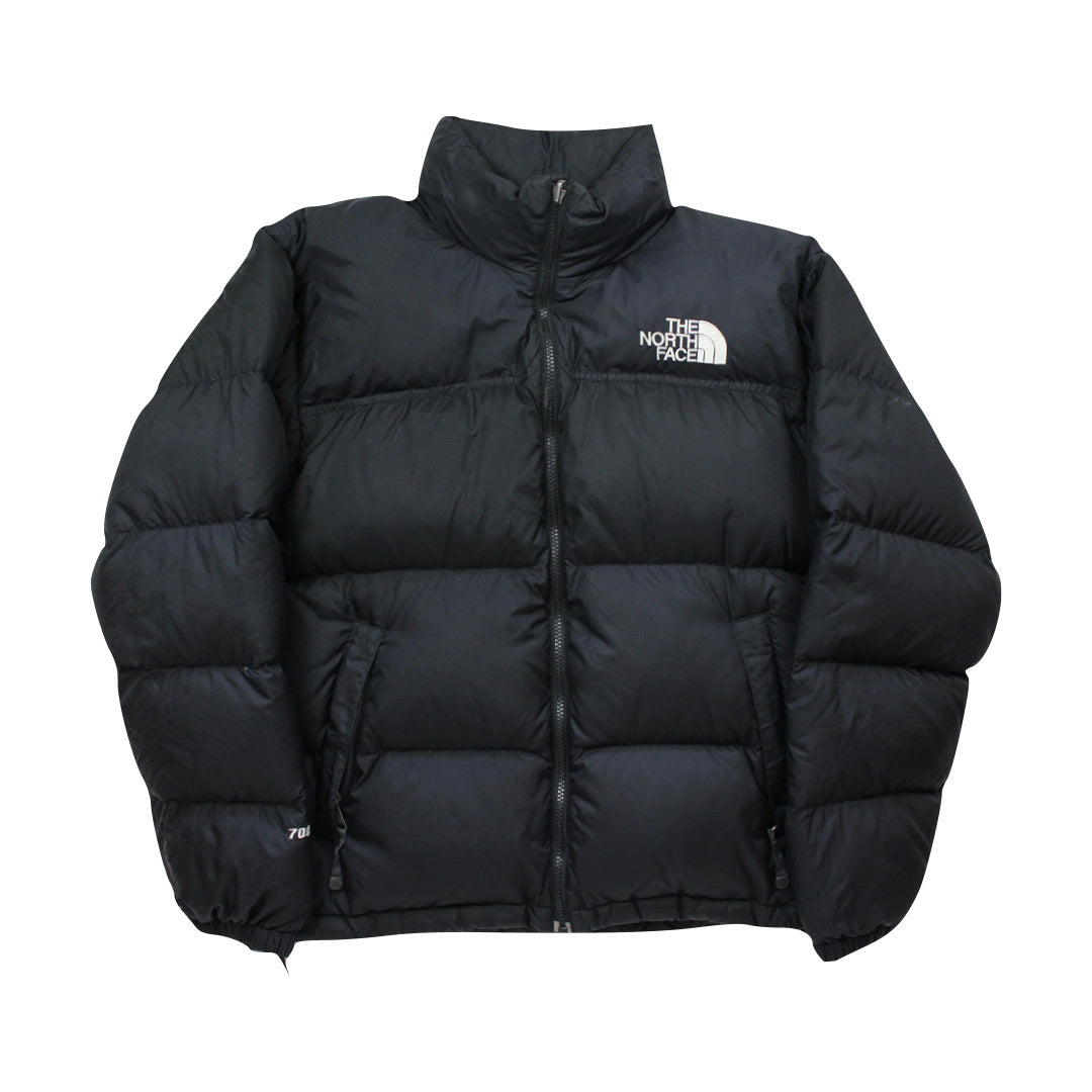 The North Face Black Puffer Jacket Central Logo