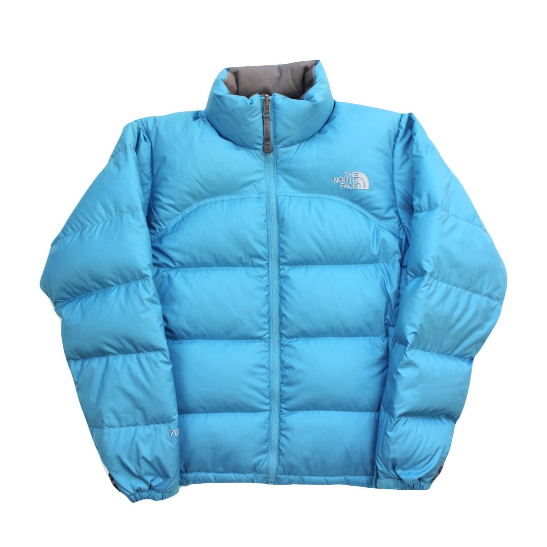 The North Face Womens Baby Blue Puffer Jacket