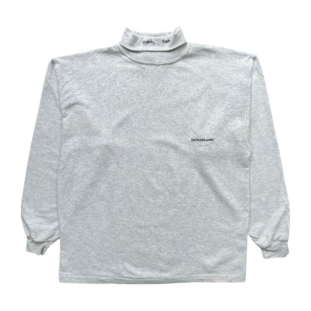 Calvin Klein Grey Turtleneck Sweatshirt