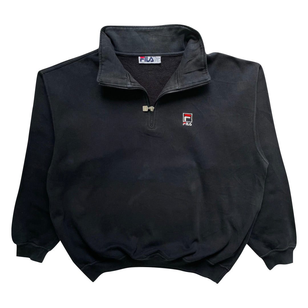 Fila Black 1/4 Zip Sweatshirt