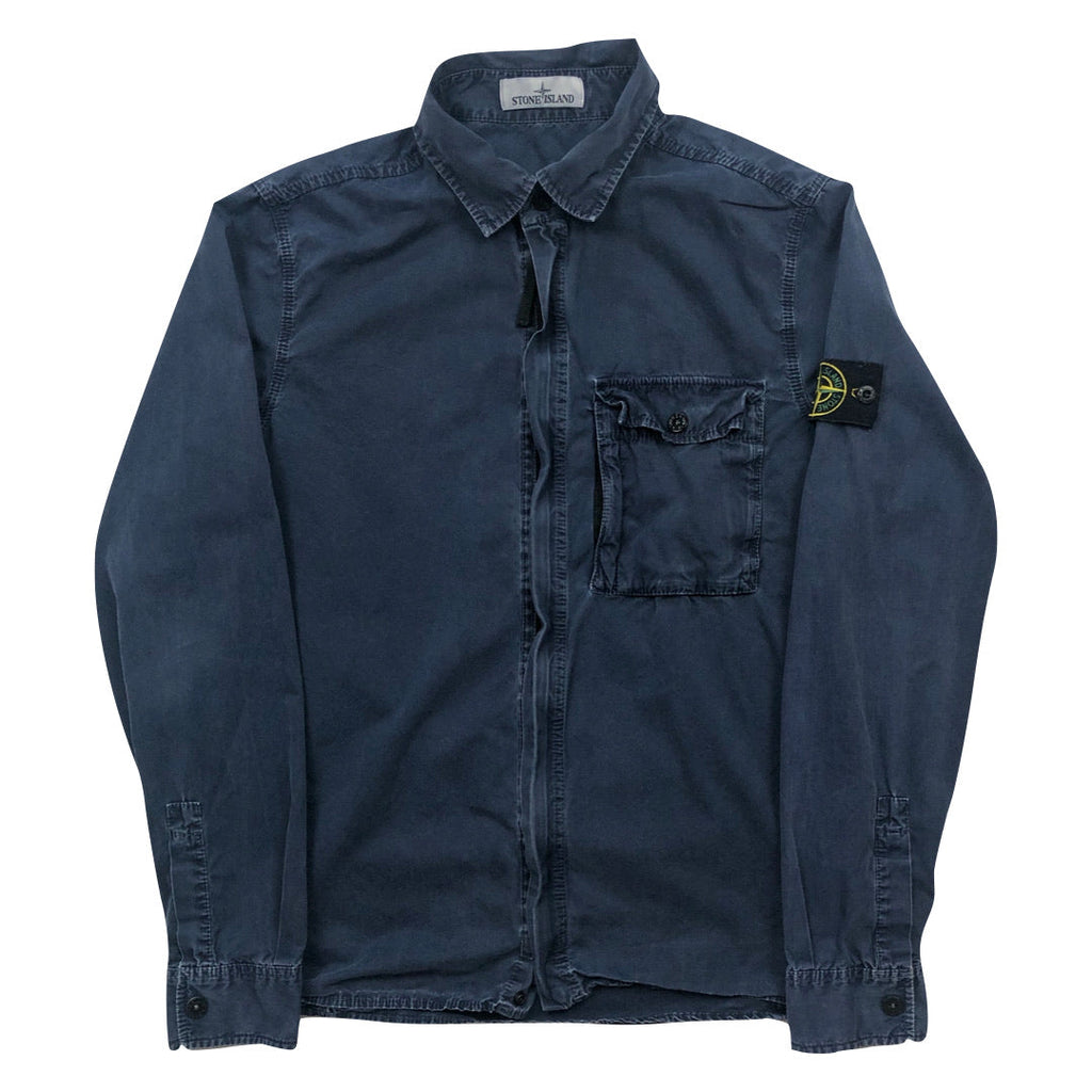 Stone Island AW17 Dyed Blue Overshirt