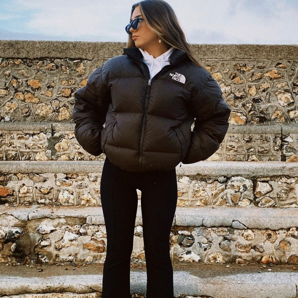 The North Face Black Puffer Jacket LESS PUFFY