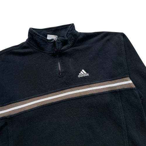 Adidas Black 1/4 Zip Sweatshirt
