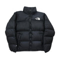 The North Face Matte Black Puffer Jacket WITH SMALL REPAIR