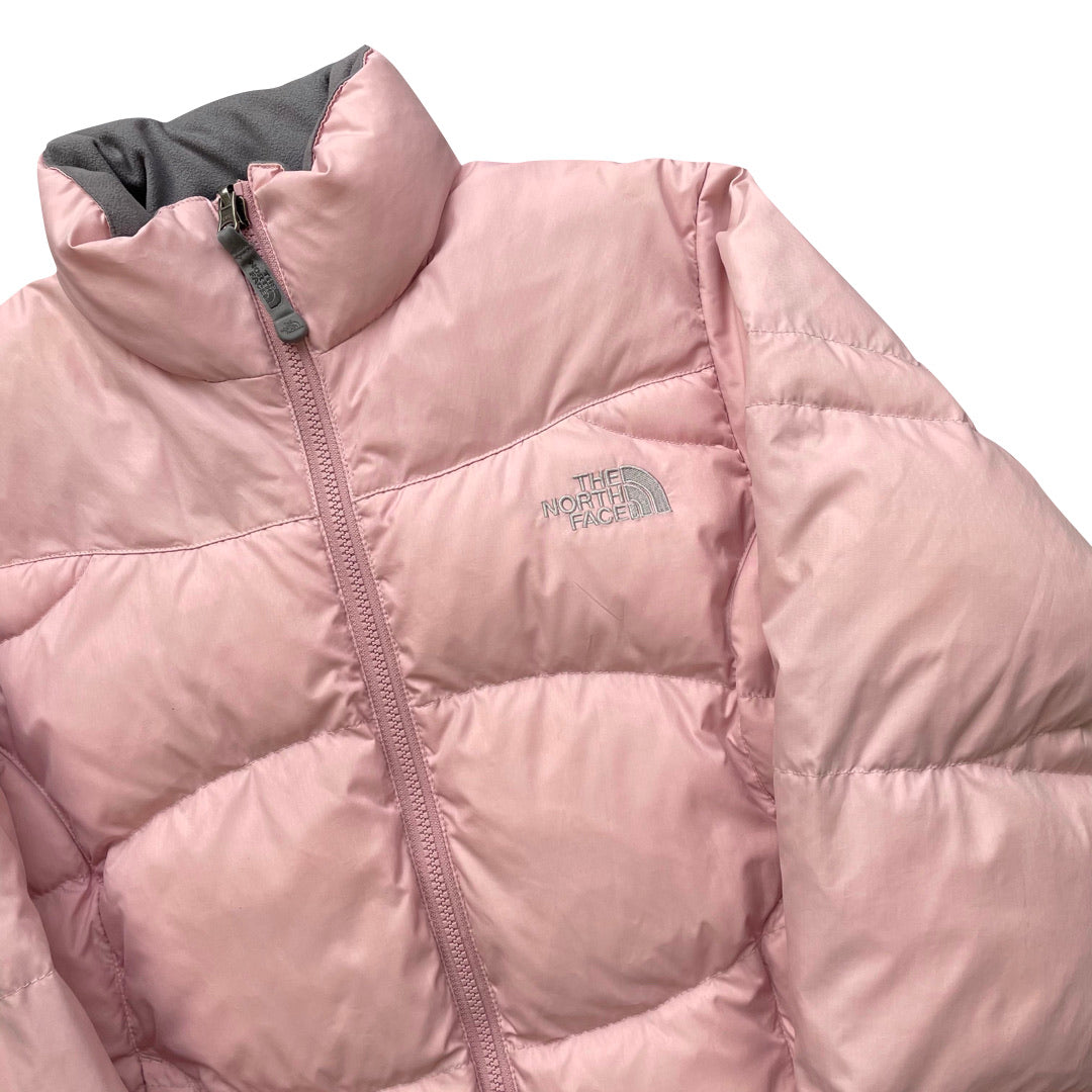 The North Face Womens Baby Pink Puffer Jacket 550