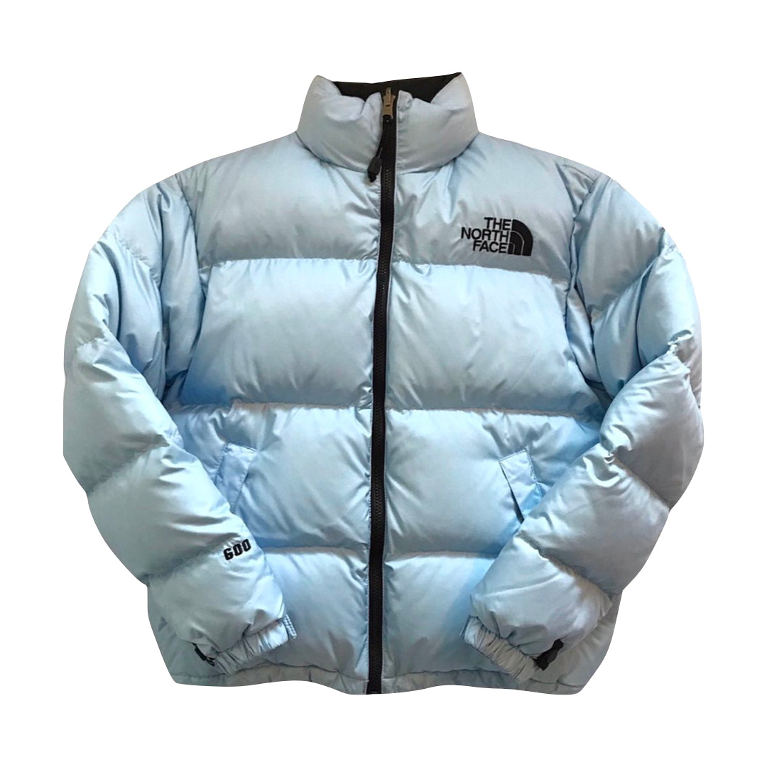 The North Face Womens Baby Blue Puffer Jacket