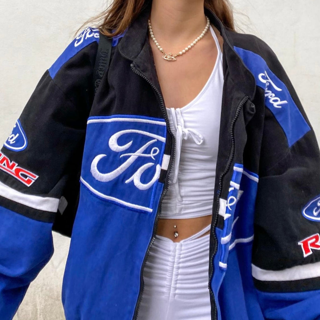 Vintage Ford Racing Nascar Racing Jacket