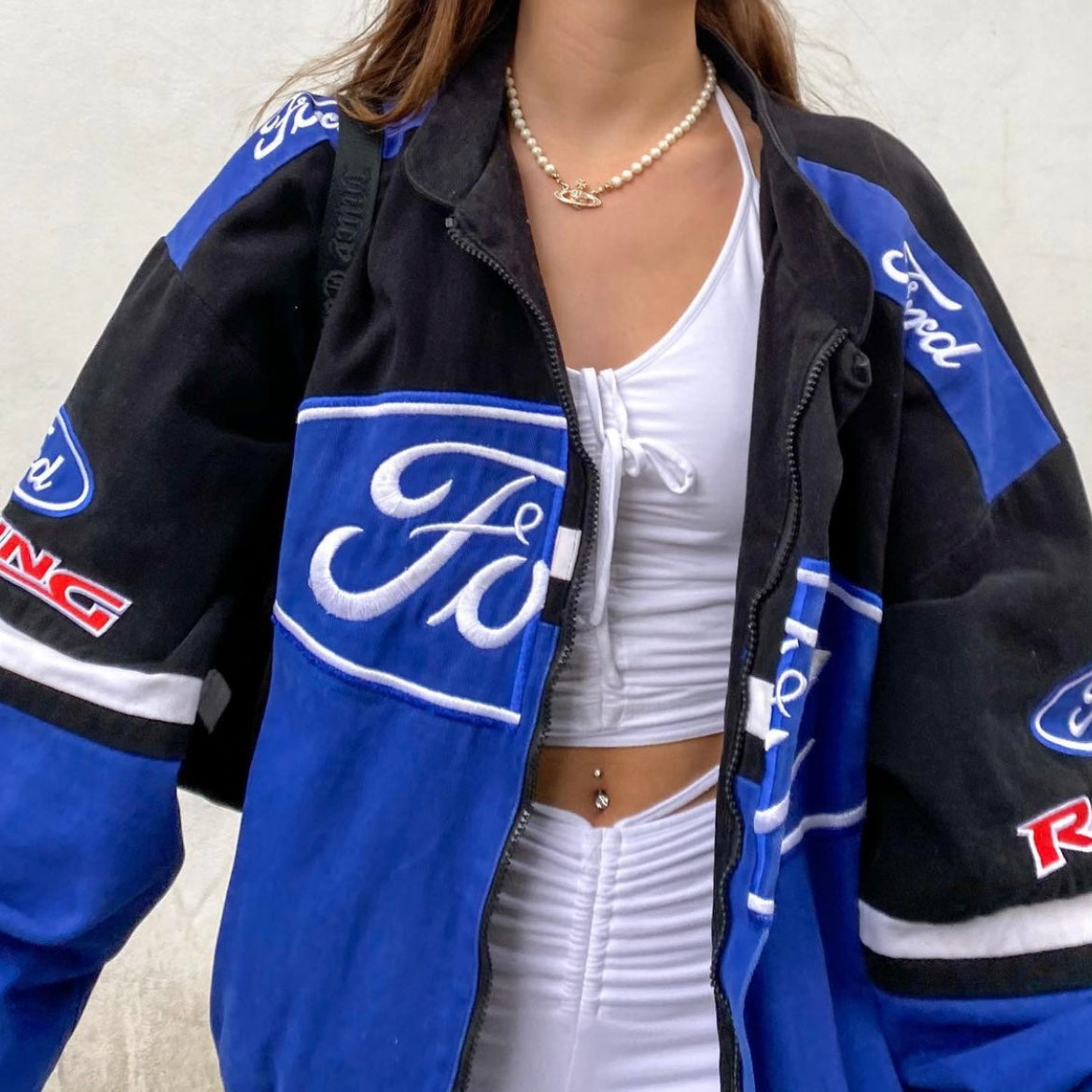 Vintage Ford Racing Nascar Racing Jacket