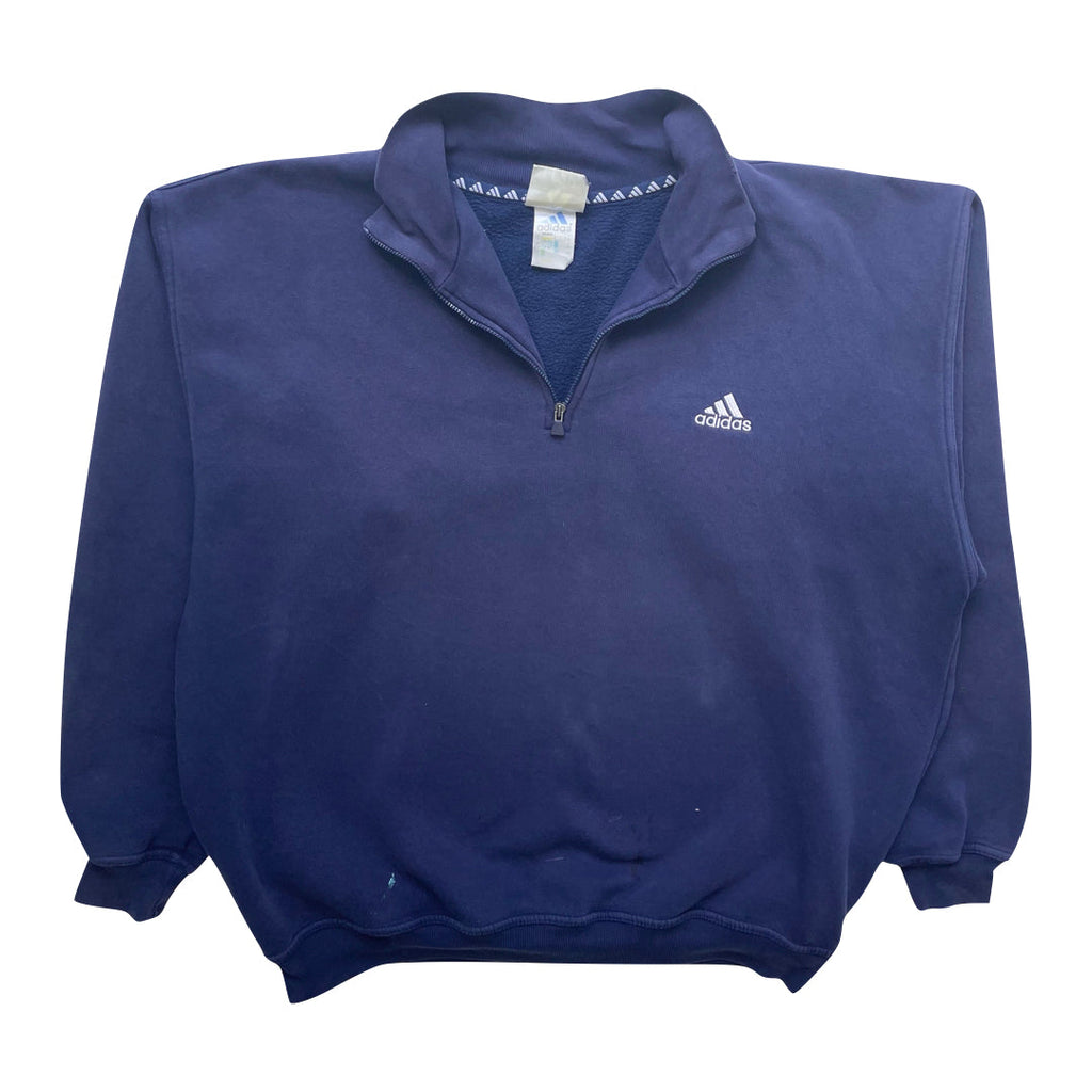 Adidas Navy Blue 1/4 Zip Sweatshirt