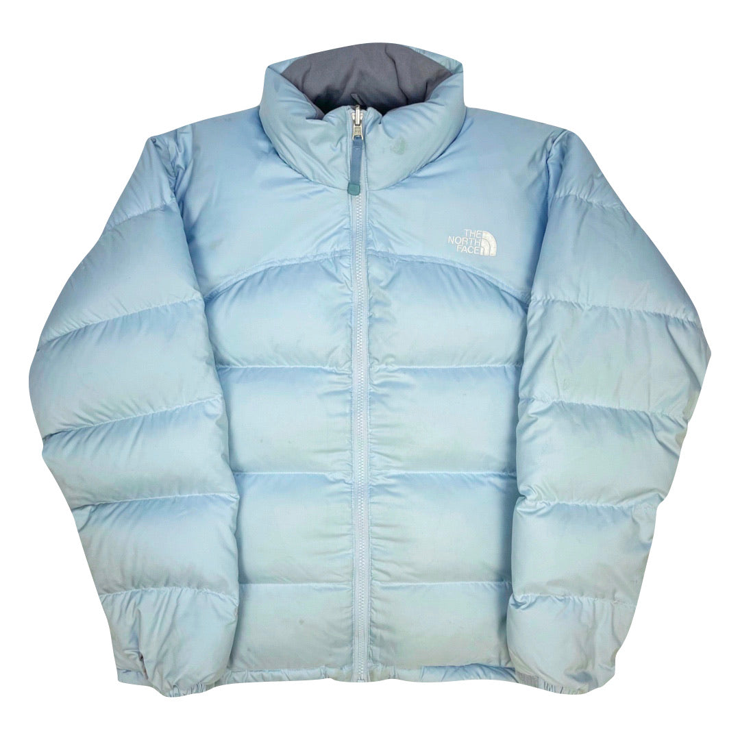 The North Face Womens Baby Blue Puffer Jacket