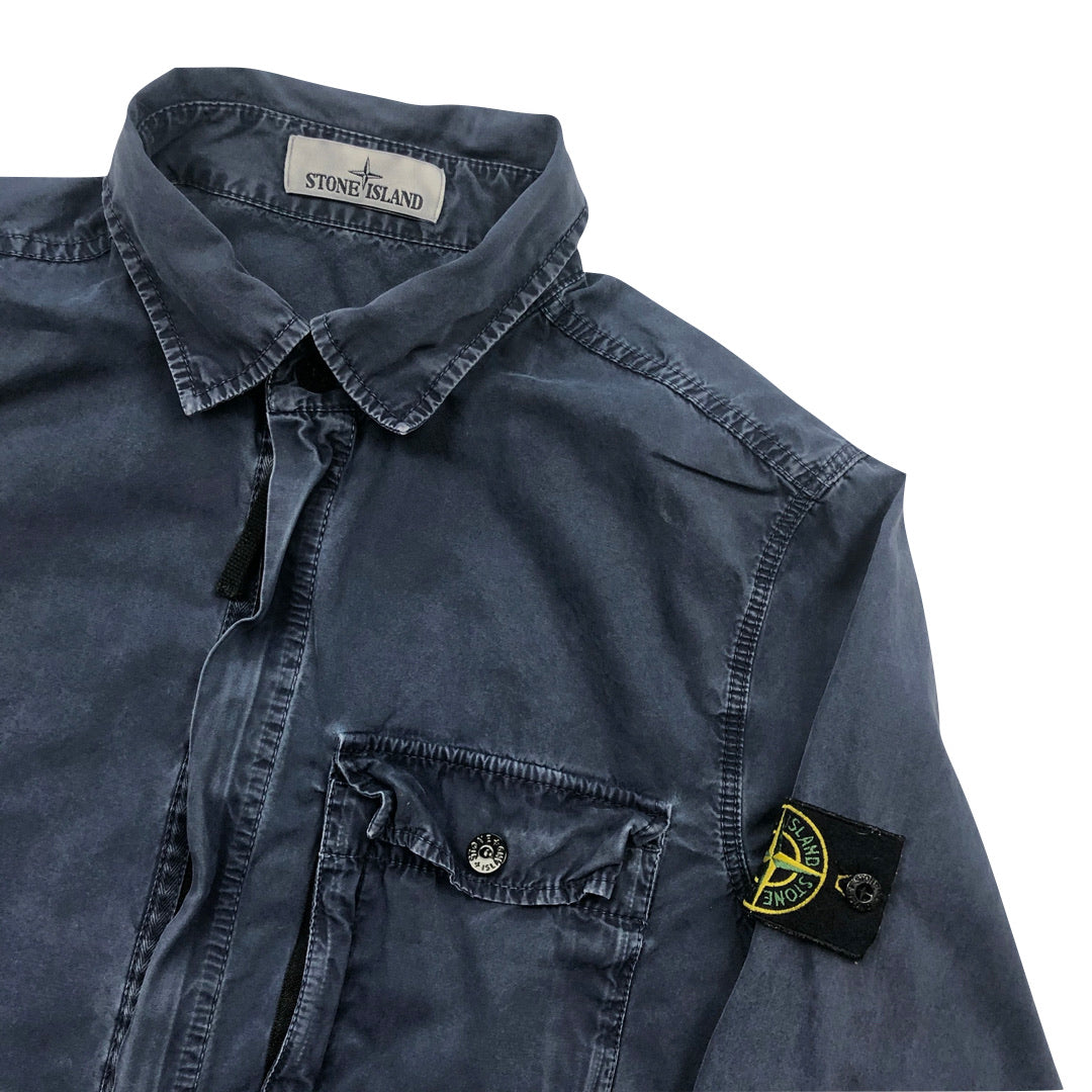 Stone Island AW17 Dyed Blue Overshirt