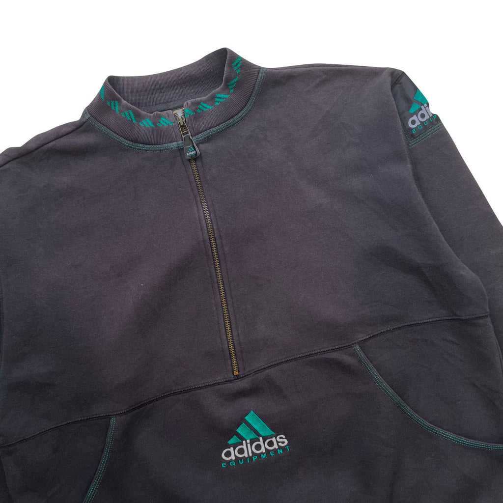 Adidas Equipment Black 1/2 Zip Sweatshirt