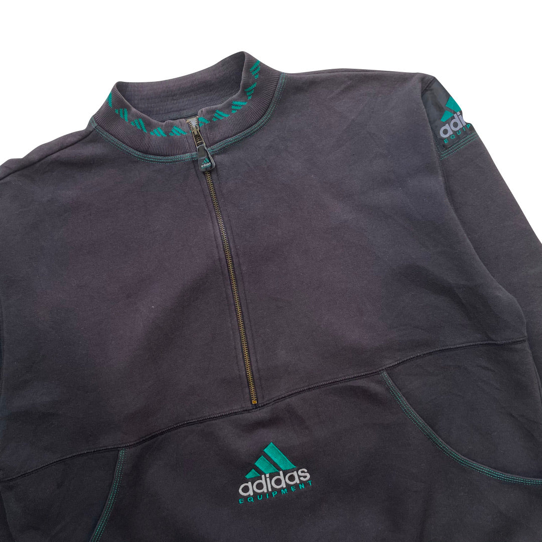 Adidas Equipment Black 1/2 Zip Sweatshirt