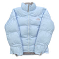 The North Face Womens Baby Blue Puffer Jacket