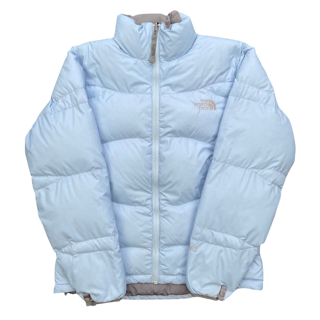 The North Face Womens Baby Blue Puffer Jacket