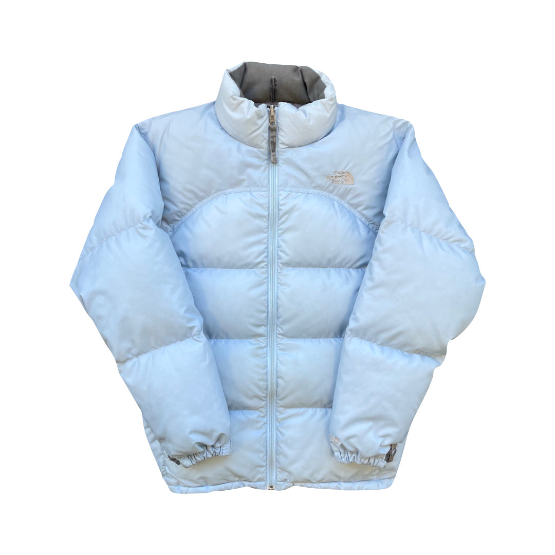 The North Face Womens Baby Blue Puffer Jacket